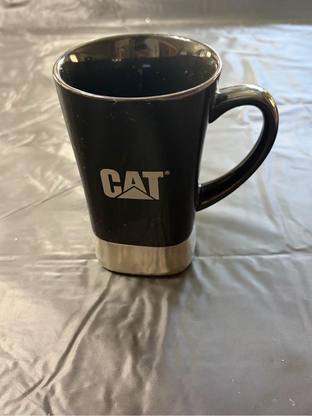 Cat Caterpillar Heavy Equipment Tractor Black Ceramic Coffee Mug Cup